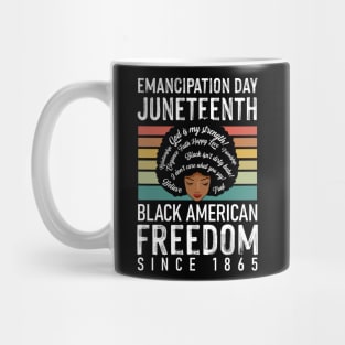 Emancipation Day Juneteenth Black American Freedom 1865 Mug